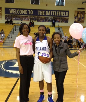 Lady Bleu Devil Jazzmin Smith, scored her 1000th career point and grabbed her 500th career rebound in victory over Tougaloo